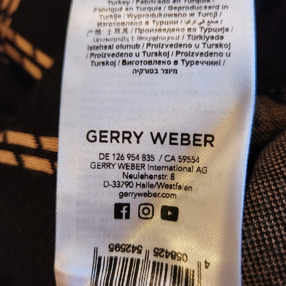 NWOT Gerry Weber Causals Knit Turtleneck Sweater Size 6 Colors Black Tan - Picture 9 of 11